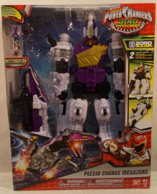 Power Rangers Dino SuperCharge Plesio Charge Megazord Zord Builder 2 Mode  SEALED | eBay